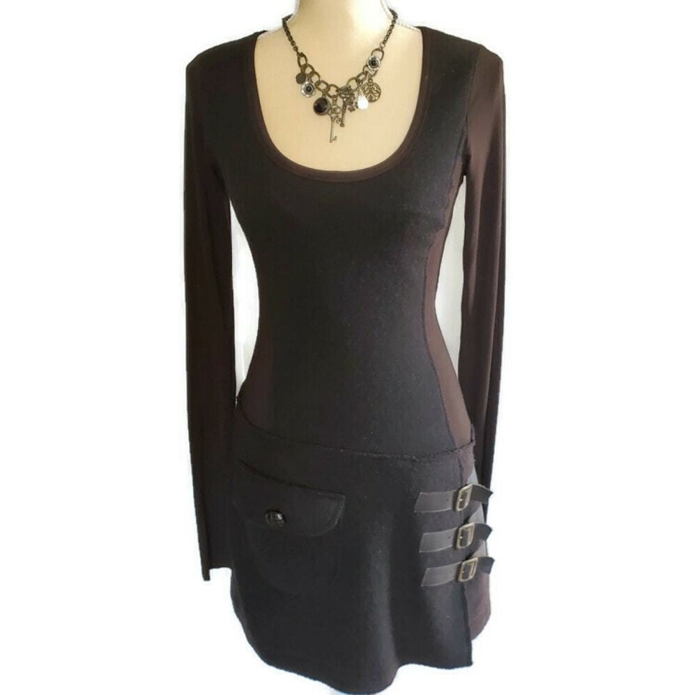 BAILEY 44 Buckle Detail Dress FOREST FAIRY ACADEMIA GRUNGE Size Small S